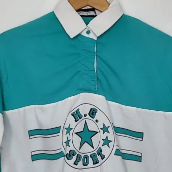 Vintage Hunter's Glen Long Sleeve Polo Shirt Size Large - Picture 2 of 5